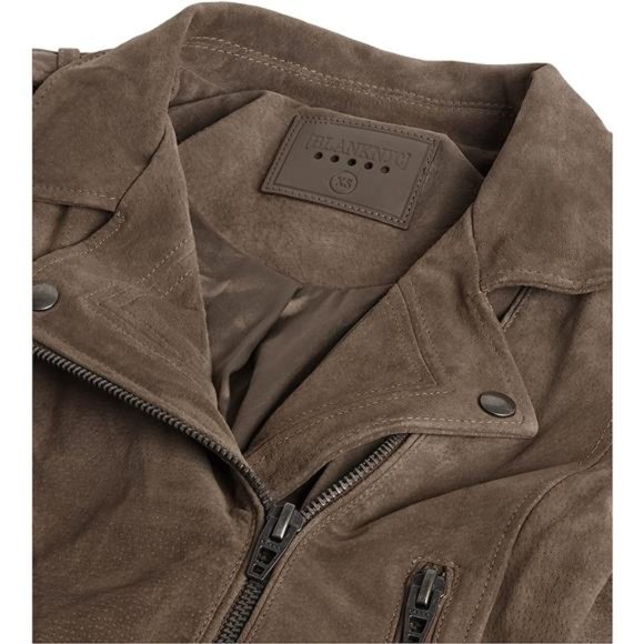 BLANKNYC womens Luxury Cropped Suede Leather Motorcycle Jackets Size Medium - Picture 6 of 6